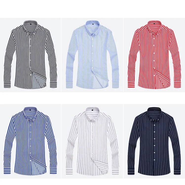 Business dress long sleeve men's shirt