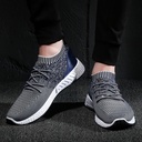 Men’s Skechers knit shoe with exceptional stretch and a lightweight design
