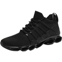 Men’s athletic shoes featuring woven mesh and a modern design