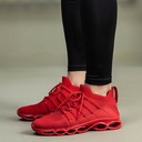 Men’s athletic shoes featuring woven mesh and a modern design