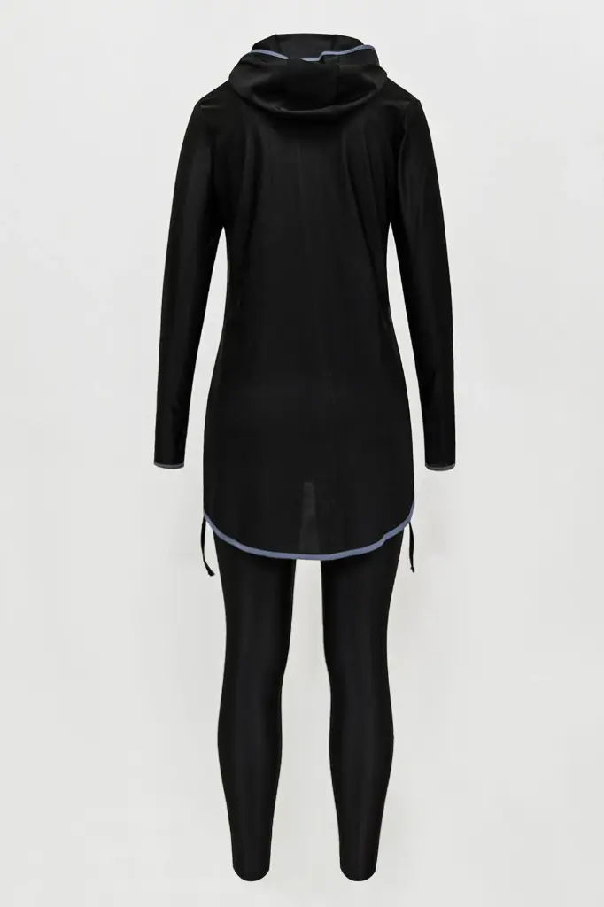 Modest Women’s Hooded Swimsuit Set with Sun Protection