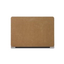 Simple Cocoa Brown Suede Computer Case