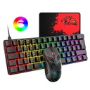 مجموعة لوحة مفاتيح وماوس ألعاب RGB لجهاز الكمبيوتر اللوحي