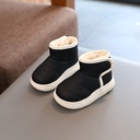 Winter Solid Color Children's Shoes Plus Velvet Snow Boots