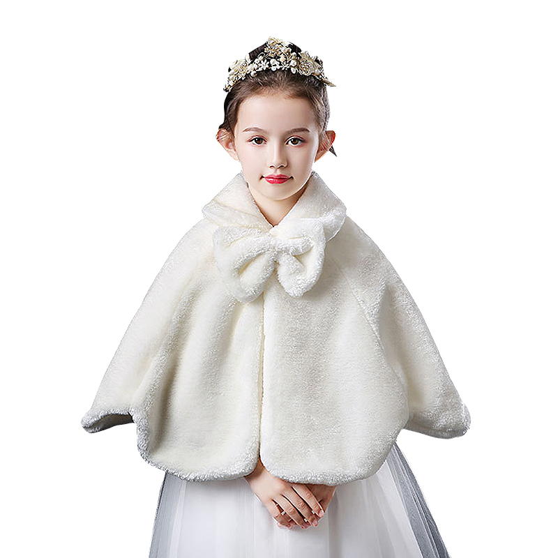 Children's Cloak Double Layer Thick Fur Shawl