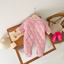 Warm Out Thickened Fleece-lined Baby Jumpsuits