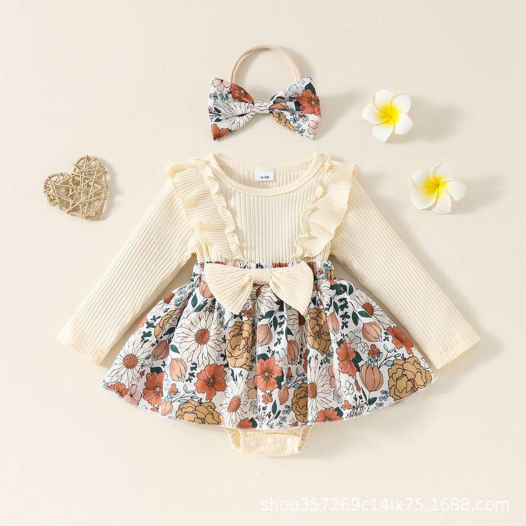 A stylish set with long sleeves, adorned with a creatively designed striped pattern 