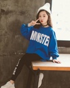 Girls' Suit Children's Printed Letter Sweater Knitted Leggings