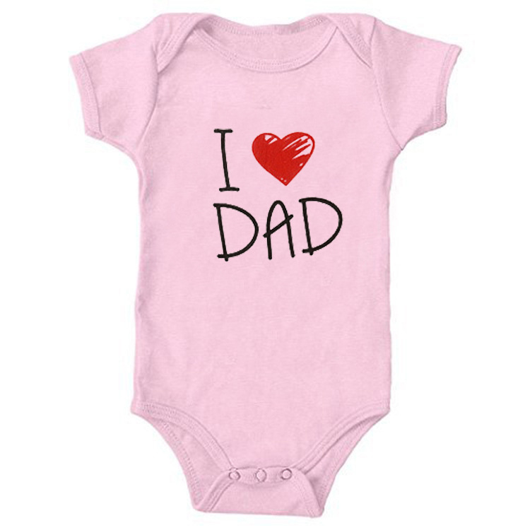 رومبر أطفال مزين بعبارة "I Love Dad"