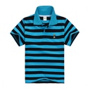 Striped cotton polo shirt for children with an elegant design