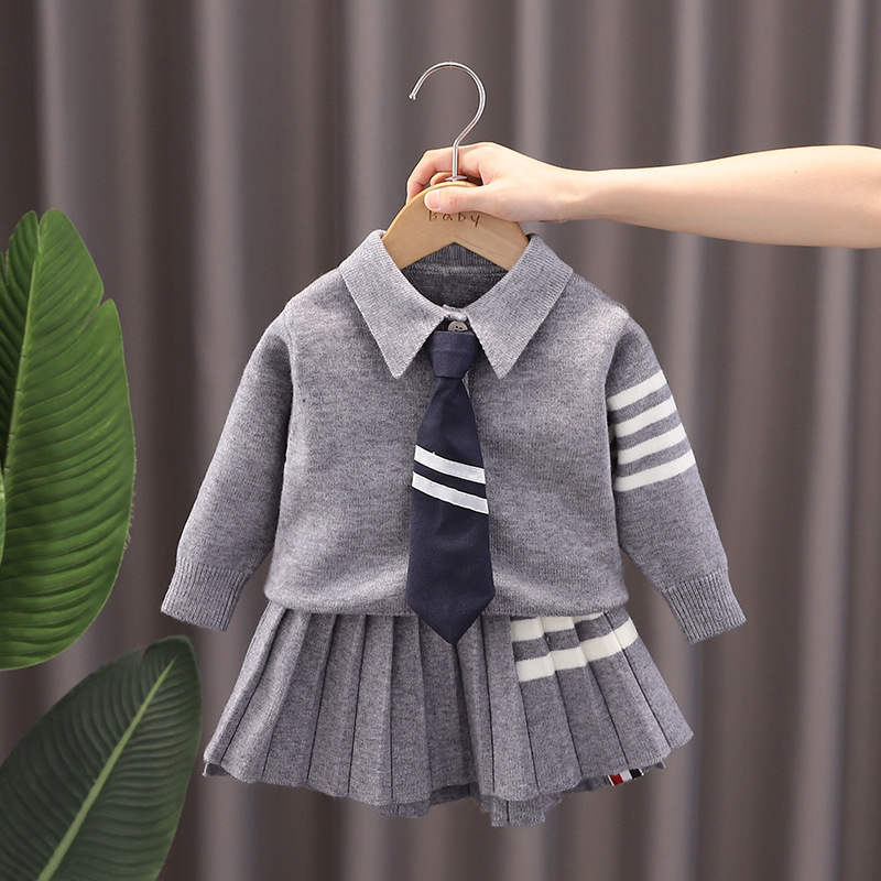 Autumn And Winter College Style Girls Sweater Suit