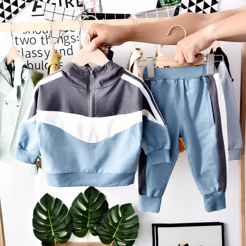 Children's Hooded Sweater Set Korean Children's Wear