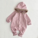 Baby Twist Rabbit Ears Hooded Romper Climbing Clothes