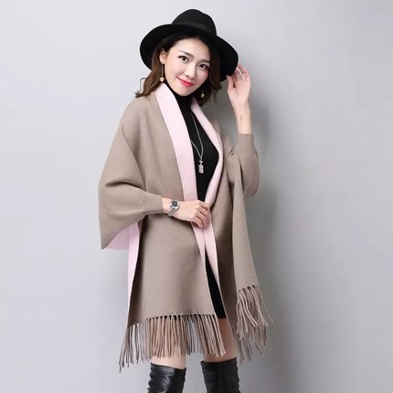 Cape cloak imitation cashmere shawl scarf