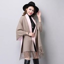 Cape cloak imitation cashmere shawl scarf