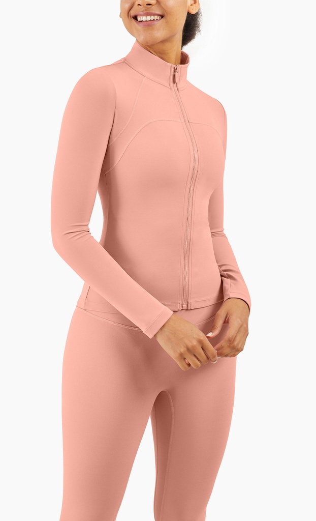 Running sports jacket with zipper cardigan