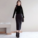 Two piece long skirt sweater set