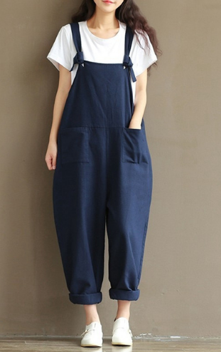 Hippie Casual Cotton Overalls
