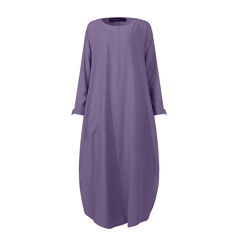 Long sleeve shirt dress