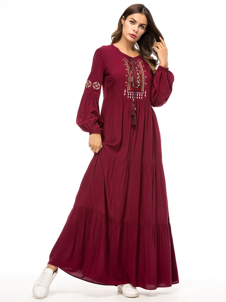 An elegant embroidered dress 
