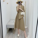 Suit pleated skirt