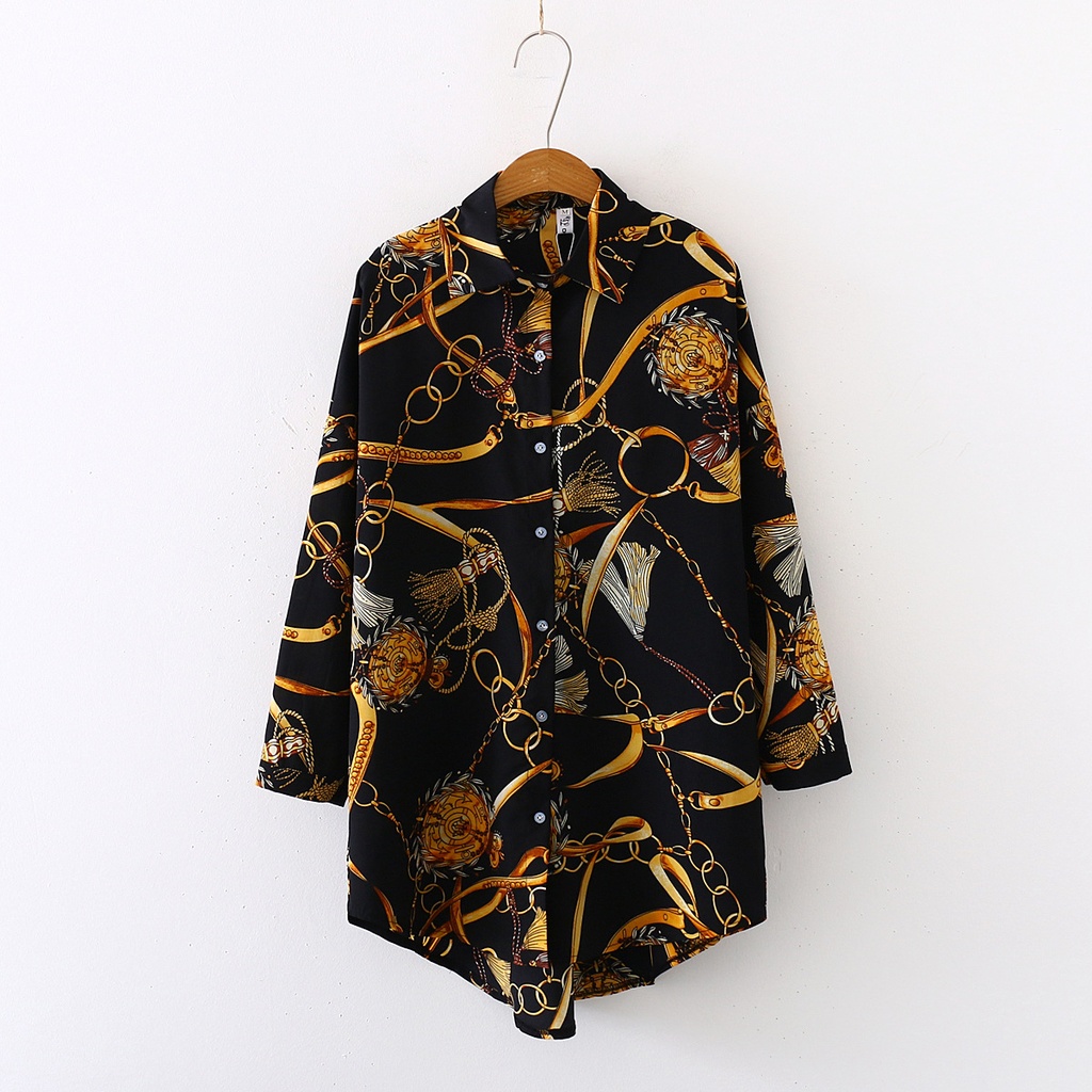 Summer Chiffon sun proof medium long sleeve shirt