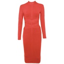 Round neck long sleeve dress