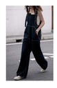Retro denim overalls