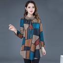 Plus velvet padded wide Mrs T-shirt bottoming shirt
