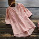 Women's solid color shirt