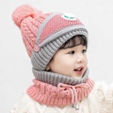 Two-piece children's hat and scarf