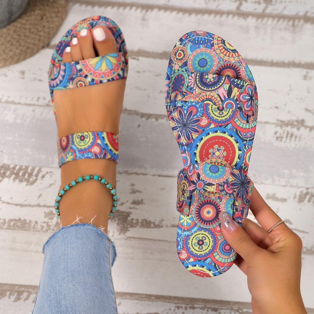 Flat Slippers Slip-on Outer Wear Tym