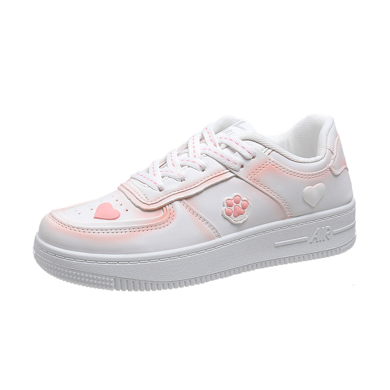 Cherry Blossom Powder Platform White Shoes Children