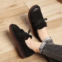 Casual Retro Beef Tendon Soft Sole Japanese Mori Women Comfortable Cowhide Small Shoes
