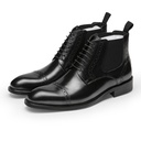Men's Pointed Toe Retro Martin Boots Top Layer Cowhide