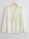 Autumn European And American New Long Sleeve Ruffled Women's Knitwear