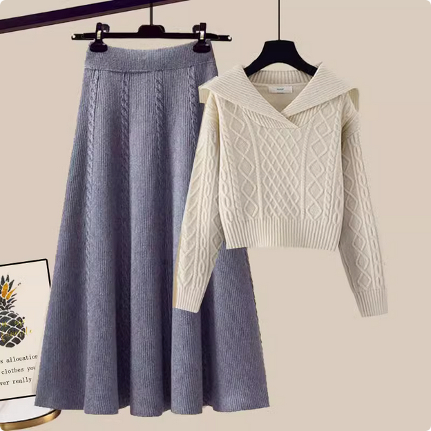 Autumn And Winter New Solid Color Loose And Lazy Style Short Knitwear For Women