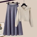 Autumn And Winter New Solid Color Loose And Lazy Style Short Knitwear For Women