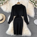 Women's Loose Two-piece Sweater Knitted Dress