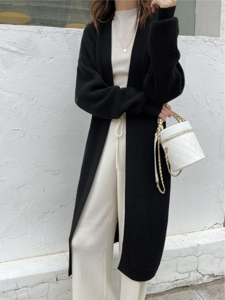 Women's Mid-length Idle Style Over-the-knee Knitted Cardigan