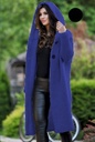 Medium Length Sweater Hooded Cardigan Women's Sweater