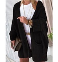 Solid Color Loose Knit Sweater Cardigan