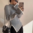Women's Turtleneck All Match Western Style Sweater Knitwear