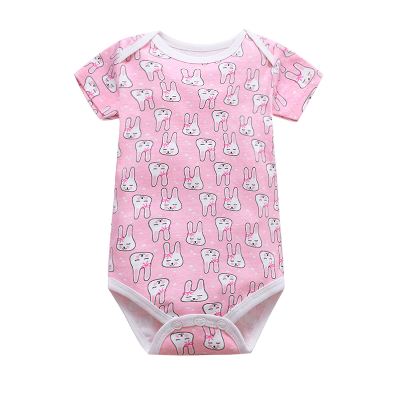 Short Sleeved Cotton Baby Jumpsuit Romper Triangle Jumpsuit