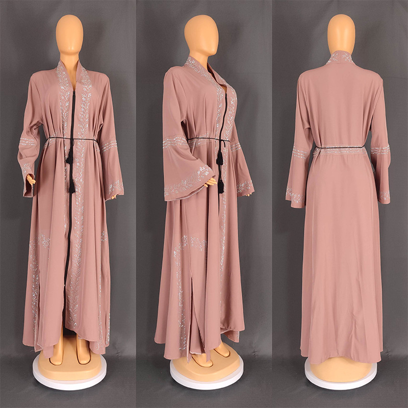A women's abaya with an authentic Arabic design 
