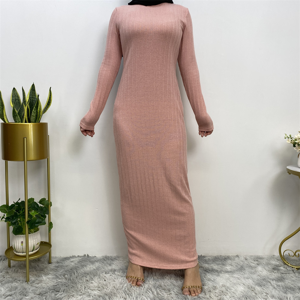 Fashion Bottoming Stretch Shirt Simple Slim Fit Women's Long Skirt