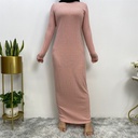 Fashion Bottoming Stretch Shirt Simple Slim Fit Women's Long Skirt
