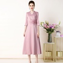 Women's Slim Fit Thin Embroidery Dress