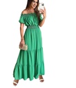 Women's Dress Off-neck Spring Short Sleeve New Long Dress