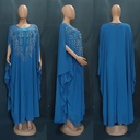 A luxurious chiffon abaya with a modern and elegant style 